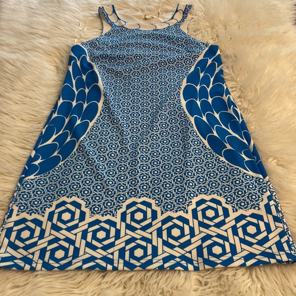ARYEH Blue and White Sleeveless Dress size M brand new length 35” bust 34” - Picture 7 of 12